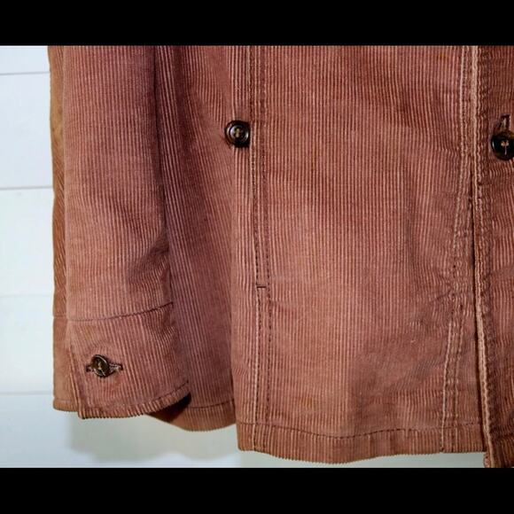 TRUE VTG GOLD! JC Penney Men's L Brown Corduroy Jacket - Picture 3 of 9